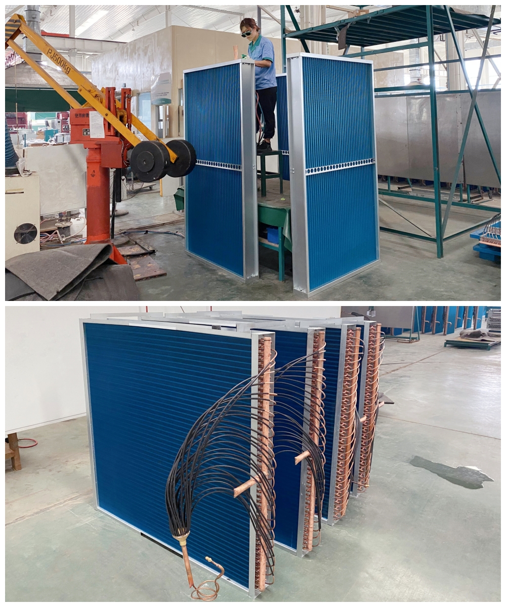 Figura 6 L&iacute;nea de producci&oacute;n del evaporador del condensador de carcasa y tubo